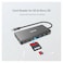 UNITEK uHUB O8+ 8-in-1 USB-C Hub with Dual Monitor Support, 100W Power Delivery, Ethernet Port, and Multi-Card Reader for Enhanced Connectivity