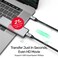Unitek Full-Featured USB-C to USB-C Cable – 100W PD Fast Charging, 10Gbps Data Transfer (USB 3.2 Gen2), 4K@60Hz Video Output – 1 Meter High-Speed Cable – Space Grey