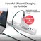 Unitek Full-Featured USB-C to USB-C Cable – 100W PD Fast Charging, 10Gbps Data Transfer (USB 3.2 Gen2), 4K@60Hz Video Output – 1 Meter High-Speed Cable – Space Grey