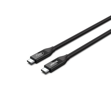 Unitek USB-4 Cable (USB-IF Certified) &ndash; 100W Power Delivery Fast Charging, 40Gbps Data Transfer, 8K@60Hz Video Output &ndash; High-Speed USB-C to USB-C Cable for Laptops, Tablets and Monitors &ndash; Black