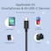 Unitek USB 3.0 to USB-C Charging Cable &ndash; 2 Meter High-Speed USB-A to USB-C Cable, Supports Fast Charging and Data Transfer up to 5Gbps, Durable and Flexible Design &ndash; Black