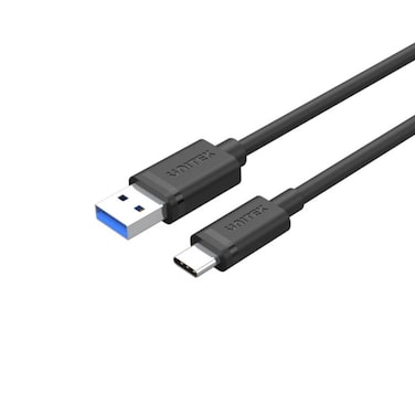 Unitek USB 3.0 to USB-C Charging Cable – 3 Meter High-Speed USB-A to USB-C Cable, Supports Fast Charging and Data Transfer up to 5Gbps, Durable and Flexible Design – Black