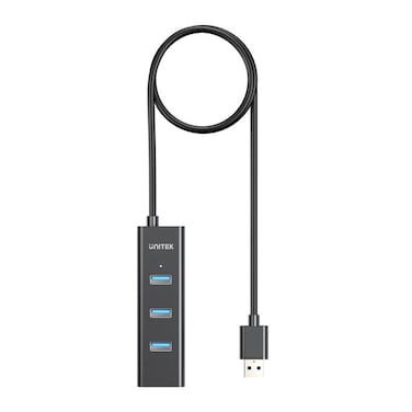 UNITEK 4-in-1 USB-A Hub with 5Gbps High-Speed Data Transfer for Multiple Device Connectivity