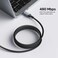 Unitek USB-C Power Delivery 3.1 Fast Charging Cable &ndash; 2 Meter Cable, Ultra-Durable Braided Design, Supports Up to 240W Charging &amp; High-Speed Data Transfer &ndash; Space Grey