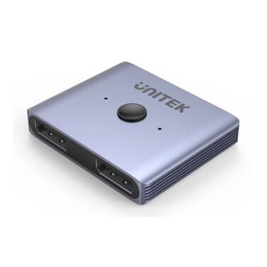 UNITEK 8K DisplayPort Bidirectional Switch with Ultra HD 60Hz Support for Seamless 2-Device Display Sharing and High-Resolution Video Switching