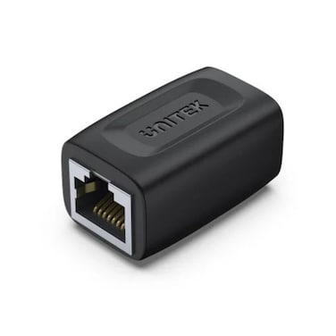 موصل إيثرنت UNITEK RJ45 - محول تمديد شبكة عالي السرعة لكابلات Cat5e/Cat6/Cat7/Cat8، تصميم متين مع جهات اتصال مطلية بالذهب، متوافق مع LAN، PC