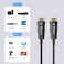 Unitek 15 Meters 4K HDMI Fiber Optic Cable &ndash; High-Speed HDMI 2.0 Cable Supports 4K@60Hz Ultra HD Resolution, HDR, 18Gbps Bandwidth, Audio Return Channel, HDCP 2.2, and 3D &ndash; Black