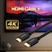 Unitek 4K HDMI Cable 3 Meters – High-Speed HDMI 2.0 Cable Supports 4K@60Hz Ultra HD Resolution, HDR, 18Gbps Bandwidth, Audio Return Channel, HDCP 2.2 – Durable HDMI Cable – Black