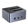 UNITEK 5Gbps Dual-Bay SATA Hard Drive Docking Station with Offline Clone Function, Supports 2.5&quot;/3.5&quot; HDD and SSD Up to 16TB, USB 3.0 for High-Speed Data Transfer