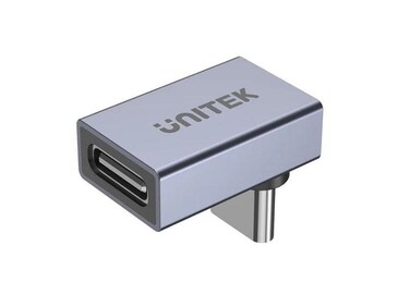 UNITEK USB4 90 Degree Right Angle Adapter: High-Speed Data Transfer, 40Gbps Bandwidth, 100W Power Delivery, Compact and Durable Design for Laptops, Tablets, and Smartphones