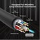 Unitek 8K HDMI Fiber Optic Cable &ndash; 20 Meters High-Speed Ultra HD HDMI 2.1 Cable &ndash; Supports 8K@60Hz, 4K@120Hz, HDR10+, eARC, Dolby Atmos &ndash; Lightweight &amp; Flexible Design &ndash; Black