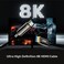 Unitek 8K HDMI Fiber Optic Cable – 50 Meters High-Speed Ultra HD HDMI 2.1 Cable – Supports 8K@60Hz, 4K@120Hz, HDR10+, eARC, Dolby Atmos – Lightweight & Flexible Design – Black
