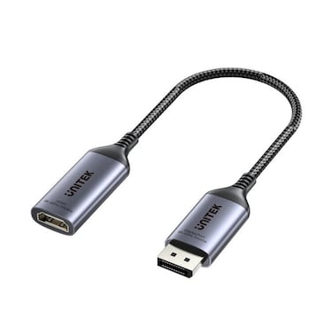 محول UNITEK 8K من DisplayPort إلى HDMI - محول DP إلى HDMI فائق الدقة لأجهزة الكمبيوتر، الكمبيوتر المحمول، وحدة التحكم في الألعاب، وHDTV - يدعم 8K@60Hz، 4K@120Hz، نقل بيانات عالي السرعة
