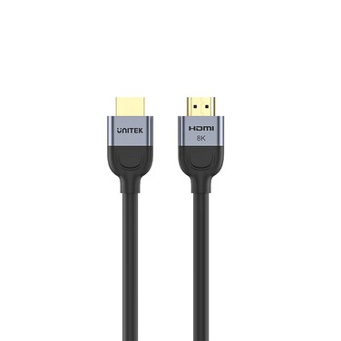 UNITEK Gaming HDMI 2.1 Cable 1m 8K@60Hz Ultra High Speed for Home, Office &amp; Gaming &ndash; Grey