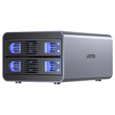 UNITEK 2-Bay USB-C RAID External Hard Drive Enclosure 10Gbps for Home, Office &amp; Gaming Storage
