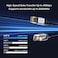 Unitek Cat 8 Ethernet Cable, 1.5 Meter, Black – High-Speed 40Gbps LAN Network Cable with 2000MHz Bandwidth, Shielded S/FTP, Gold-Plated RJ45 Connectors for Gaming, Streaming, Router, Modem, PC