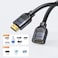 Unitek Ultra Stream 8K HDMI Extension Cable, Black – High-Speed HDMI 2.1 Extension Supporting 8K@60Hz, 4K@120Hz, HDR, Dolby Vision, eARC, and 48Gbps Bandwidth – 1.5 Meter