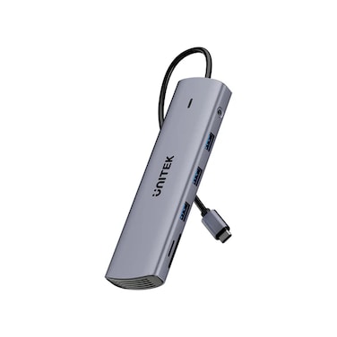 محول UNITEK uHUB U11+ متعدد المنافذ USB-C 11 في 1 مع دعم شاشتين HDMI وVGA