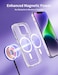 Momax Magnetic Phone Case, Clear Hybrid Lite MagSafe Case For iPhone 14 Plus, Slim Magnet Phone Case With Anti-Scratch, Shock, Drop Protection, Non Yellowing iPhone 14 Plus Case With Magnet, Clear