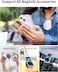Momax Magnetic Phone Case, Clear Hybrid Lite MagSafe Case For iPhone 14 Plus, Slim Magnet Phone Case With Anti-Scratch, Shock, Drop Protection, Non Yellowing iPhone 14 Plus Case With Magnet, Clear