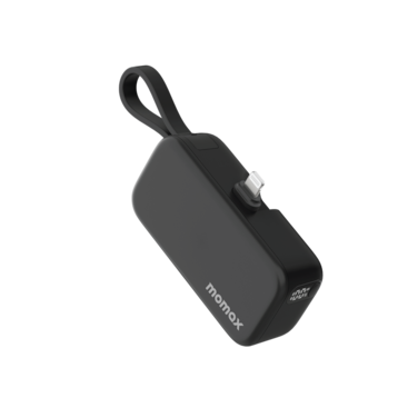 Momax&nbsp;Momax 1-Power Mini Battery Pack 5000 mAh Power Bank [20W] with Built-in USB-C PD Cable - Orange