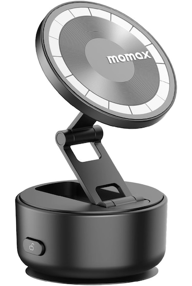 1-Snap Go 360&deg; Auto-Suction Foldable Magnetic Phone Stand - Black