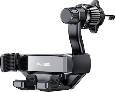 UGREEN Car Phone Holder Car Mount, [360&deg; Swing Arm for Air Vent], One-hand Auto Lock, Metal Hook Mobile Holder, Fit for iPhone Air/17/16/15/14, Samsung S25/24/23/Z Flip, 4.7-7.2"Smartphone Accessories