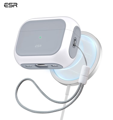 ESR Orbit Hybrid Case with HaloLock for AirPods Pro   - White