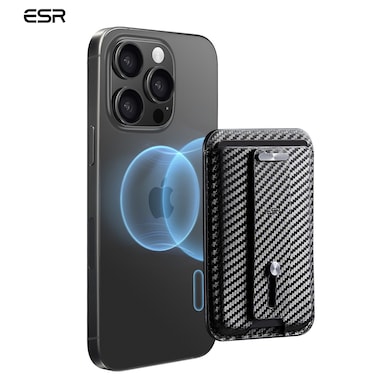 ESR Magnetic Wallet (HaloLock), Black Carbon Fiber