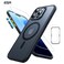 ESR Classic Pro Case (HaloLock) Set, Compatible with iPhone 16 Pro, Frosted Black (Set of Case, Screen Protector and 4 swappable buttons)