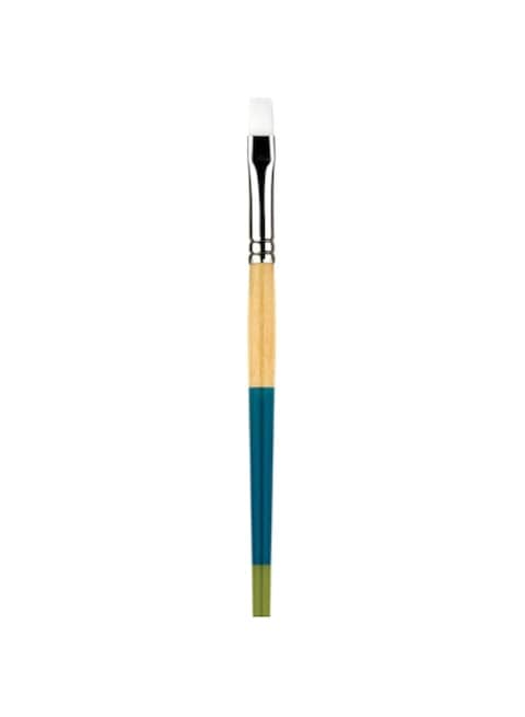 PRINCETON ARTIST BRUSH CO. Snap Short Handle White Nylon Taklon , Flat, Shader, 6