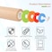 Wood Rolling Pin With 4 Adjustable Thickness Rings, Non-stick Dough Roller For Baking, 17 Inch Pizza Roller For Kitchen supplies, Handle Press Design For Fondant, Pizza, Pie Crust, Cookie