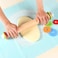 Wood Rolling Pin With 4 Adjustable Thickness Rings, Non-stick Dough Roller For Baking, 17 Inch Pizza Roller For Kitchen supplies, Handle Press Design For Fondant, Pizza, Pie Crust, Cookie