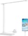 Lepro LED Desk Lamp with USB Charging Port, Dimmable Daylight Lamp, 5 Brightness Levels x 3 Colour Modes, Touch Control Eye Caring Table Lamp for Office, Bedside, Reading, Crafts, Nails and More
