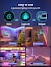 Lepro S1 AI Smart Rainbow LED Strip Light 15M one roll, App &amp; Voice Control, Works with Alexa &amp; Google Home, 30 LEDs/M, Music Sync, AI Lighting Design Assistant, MagicColor LED Lights for Bedroom
