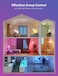 B1 AI Smart Bulb E27, 806LM 8.5W (Replace 60W), Music Sync Smart Screw Bulb, Voice Control Bluetooth &amp; WiFi Bulb, AI Lighting Design Assistant, Work with Alexa &amp; Google Assistant, 4 Packs
