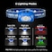 Lepro Head Torch, [2 Pack] Super Bright LED Headlamp with 6 Lighting Modes, Waterproof, Battery Powered LED Lightweight Headlight for Cycling Running Camping for Kids Adults [Not Included Battery]
