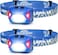 Lepro Head Torch, [2 Pack] Super Bright LED Headlamp with 6 Lighting Modes, Waterproof, Battery Powered LED Lightweight Headlight for Cycling Running Camping for Kids Adults [Not Included Battery]
