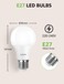 Lepro E27 LED Bulb, Warm Light 2700K 8.5W, 806lm, Equivalent to 60W Conventional Bulb, E27 LED Warm Bulb, Energy Saving, Fat Cap Pack of 3