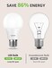 Lepro E27 LED Bulb, Warm Light 2700K 8.5W, 806lm, Equivalent to 60W Conventional Bulb, E27 LED Warm Bulb, Energy Saving, Fat Cap Pack of 3