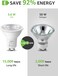 Lepro【GU10 Bulbs】Lepro GU10 LED Bulbs, Daylight White 6500K, 38&deg; Narrow Beam Spot Light, 4W 345lm Energy Saving Light Bulbs, 50W Halogen Spotlight Equivalent, No Flickering, Non-dimmable, Pack of 10