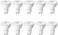Lepro【GU10 Bulbs】Lepro GU10 LED Bulbs, Daylight White 6500K, 38&deg; Narrow Beam Spot Light, 4W 345lm Energy Saving Light Bulbs, 50W Halogen Spotlight Equivalent, No Flickering, Non-dimmable, Pack of 10