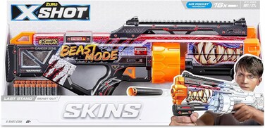 مسدس لعبة Xshot Skins Last Stand Beast Out، بتصميم بلاستر، مناسب للأطفال والمراهقين والبالغين من الأولاد والبنات، هدية مثالية لألعاب التصويب والأنشطة الخارجية للأطفال من عمر 8 سنوات فما فوق.