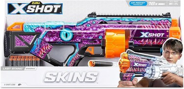مسدس لعبة Xshot Skins Last Stand Enigma، بتصميم بلاستر، مناسب للأطفال والمراهقين والبالغين من الأولاد والبنات، هدية مثالية لألعاب التصويب والأنشطة الخارجية للأطفال من عمر 8 سنوات فما فوق.
