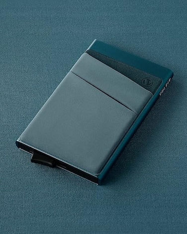 VULKIT Card Holder with Money Pocket Pop Up Wallet RFID Blocking Slim Metal Bank Card Case Holds