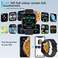 PEJE ZW01 Smartwatch - 1.83" Display, Bluetooth Calls, 15-Day Battery, IP68 Waterproof, 123+ Sports Modes, SpO2/HR/Sleep Monitor, Prayer Alerts,Smart watch Compatible Android iOS (Black)