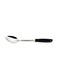 Utilita Stainless Steel Serving Spoon with Black Polypropylene Handle