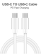 Infinix Type-C to Type-C Cable 1m - Dragon Series Fast Charging USB-C Data Cable for Power Delivery Charging, Android Phones, Samsung Galaxy, Tablets, Laptops and USB-C Devices - White