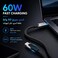 Infinix XDC123-Black, Type-C to Type-C, 60W Fast Charging, 48 Spindles Braided Wire
