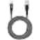 Infinix Charger Cable (XDC123A) - Black, 3A Fast Charging, PVC+PET Braided,  Max,Interface, Data Transfer Speed Up to 480 Mbp,48 Spindles Braided Wire, Length 1000mm